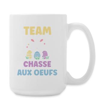 chasse aux oeufs - Grande tasse 440 ml - blanc - Droite