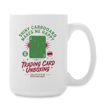 Glänzender Carbooard macht mich glücklich Sammelkarte - Große Tasse 440 ml - Weiß - Rechts