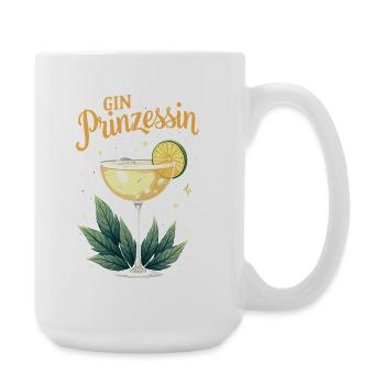 Gin Prinzessin – Queen of Gin & Tonic - Große Tasse 440 ml - Weiß - Rechts