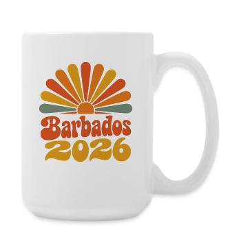 Barbados 2026 Sunburst - Large Mug 440 ml - white - Right