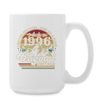 Cadeau d’anniversaire original vintage vintage 1996 - Grande tasse 440 ml - blanc - Droite
