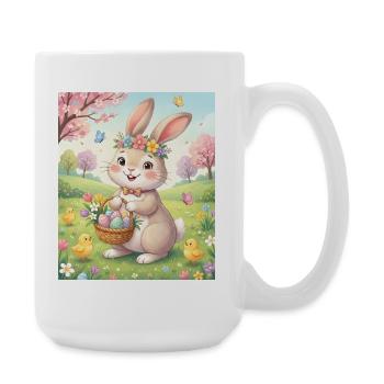 Easter Bunny - Large Mug 440 ml - white - Right
