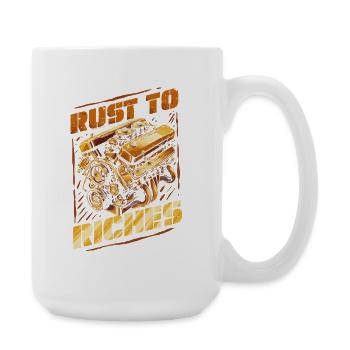 Auto Restauration Rust To Riches - Large Mug 440 ml - white - Right