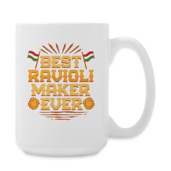 Meilleur fabricant de raviolis de tous les temps - Grande tasse 440 ml - blanc - Droite