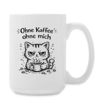 Katzenkaffee Grimasse - Große Tasse 440 ml - Weiß - Rechts