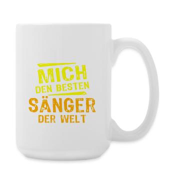 Sänger Geschenk - Große Tasse 440 ml - Weiß - Rechts