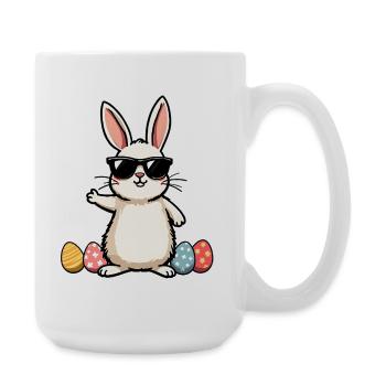 Funny Easter Bunny - Large Mug 440 ml - white - Right