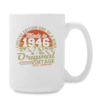 Original 1946 Vintage jahrgang GeburtstagGeschenk - Große Tasse 440 ml - Weiß - Rechts