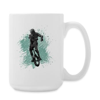 Kunstrad, Kunstradfahren, Hallenradsport - Große Tasse 440 ml - Weiß - Rechts