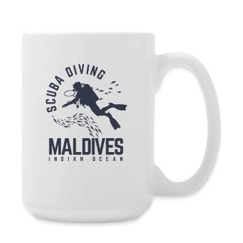 Maldives Dive Design Indian Ocean - Large Mug 440 ml - white - Right