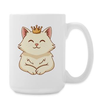 Chat royal câlin - Grande tasse 440 ml - blanc - Droite