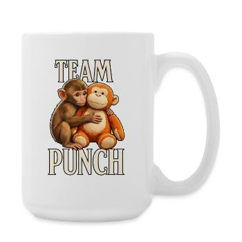 Monkey Punch Baby Graphic Little Punch Big Love - Grande tasse 440 ml - blanc - Droite