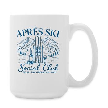 Après Ski Club Ski Goggles - Large Mug 440 ml - white - Right
