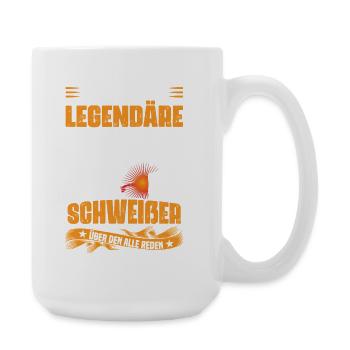 I am the legendary welder - Large Mug 440 ml - white - Right