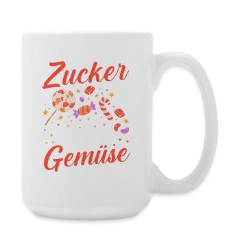 Süschigkeiten Naschkatze Süßes Mädchen - Große Tasse 440 ml - Weiß - Rechts