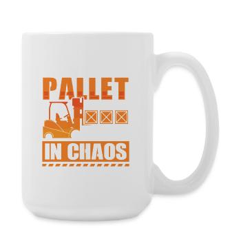 Staplerfahrer Englisch Spruch Stapler - Große Tasse 440 ml - Weiß - Rechts