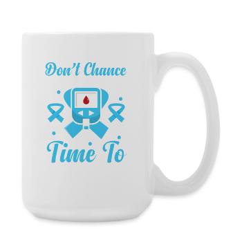 Diabetes Typ 1 Diabetiker - Große Tasse 440 ml - Weiß - Rechts