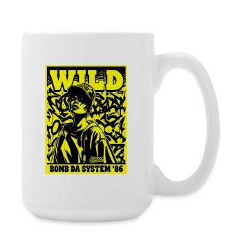 Wild Bomb Da System 86 Graffiti Poster - Große Tasse 440 ml - Weiß - Rechts