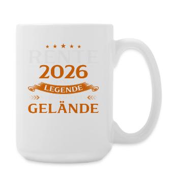 Pensioner 2026 Pension Gift Man Retirement Funny - Large Mug 440 ml - white - Right