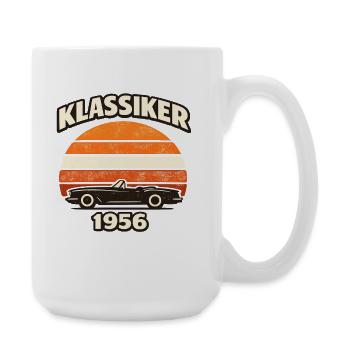 Classic 1956 Vintage Retro Shirt - Large Mug 440 ml - white - Right