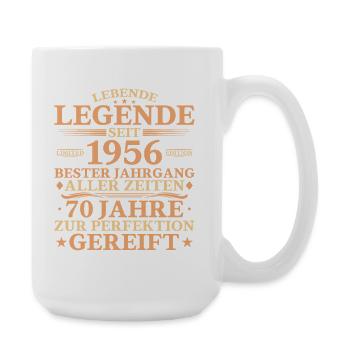 70e anniversaire 1956 - Légendaire depuis 70 ans - Grande tasse 440 ml - blanc - Droite