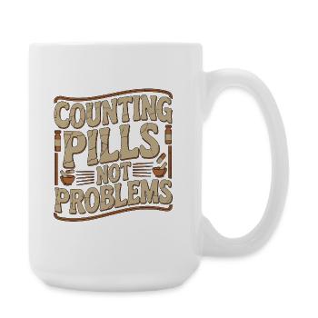 Stagiaire en pharmacie étudiant en pharmacie en comptage de pilules - Grande tasse 440 ml - blanc - Droite