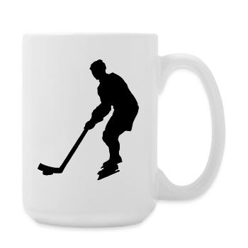 Joueur de hockey sur glace - Grande tasse 440 ml - blanc - Droite