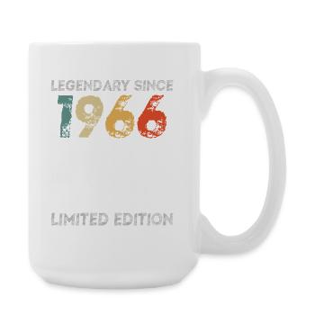 60th Birthday Legendary Since 1966 vintage - Large Mug 440 ml - white - Right