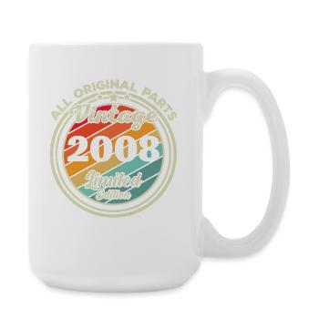 2008 Vintage Rétro Cadeau d’anniversaire - Grande tasse 440 ml - blanc - Droite