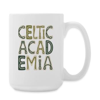 Lettrage de l’Académie Celtique - Grande tasse 440 ml - blanc - Droite