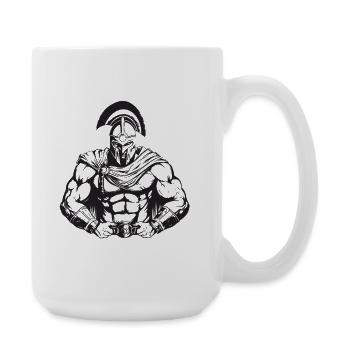 Spartan Gladiator Bodybuilding - Large Mug 440 ml - white - Right