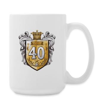 40 Nombre d’armoiries - Grande tasse 440 ml - blanc - Droite