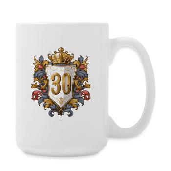 30 Nombre d’armoiries - Grande tasse 440 ml - blanc - Droite
