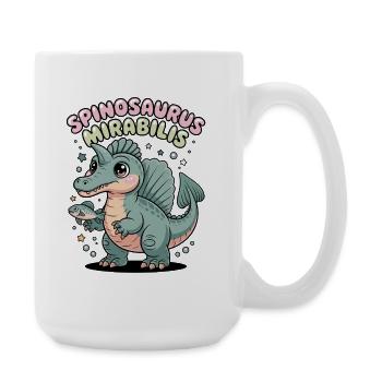Neue Spinosaurus Mirabilis 2026 Entdeckung - Große Tasse 440 ml - Weiß - Rechts