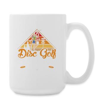 Disc Golf Geschenke Discgolf - Große Tasse 440 ml - Weiß - Rechts