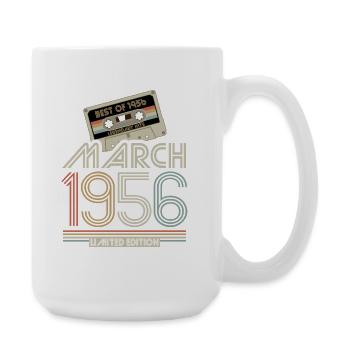 Best of March 1956 Kassette | Limited Edition - Große Tasse 440 ml - Weiß - Rechts