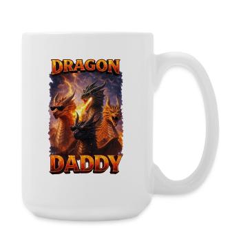 Fire Dragon Daddy - Large Mug 440 ml - white - Right