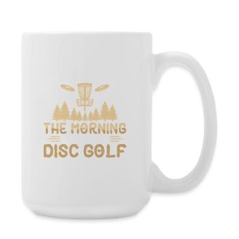 Disc Golf Geschenke Discgolf - Große Tasse 440 ml - Weiß - Rechts