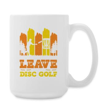 Disc Golf Geschenke Discgolf - Große Tasse 440 ml - Weiß - Rechts