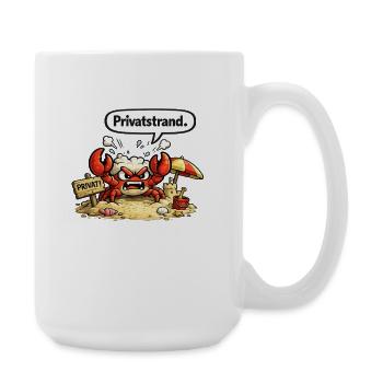 Motif d’humour de plage cadeau de Noël - Grande tasse 440 ml - blanc - Droite
