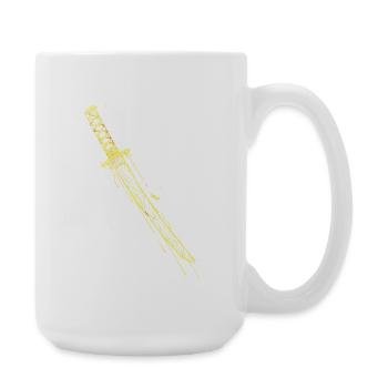 Golden Katana Samurai Sword - Large Mug 440 ml - white - Right