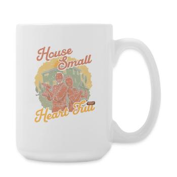 Tiny House Small Heart Full - Große Tasse 440 ml - Weiß - Rechts