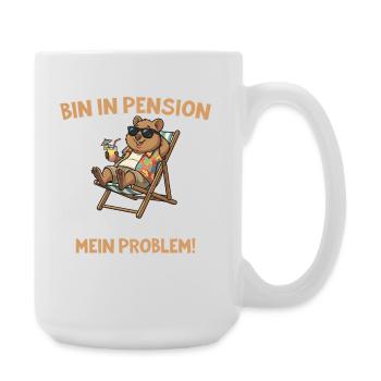 Retraité Quokka refroidi sur une chaise longue - Grande tasse 440 ml - blanc - Droite
