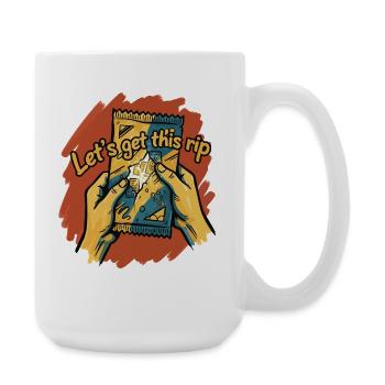 Lasst uns dieses Rip-Sammelkarten-Boosterpaket holen - Große Tasse 440 ml - Weiß - Rechts