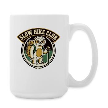 Lettrage du Sloth Hiking Badge Club - Grande tasse 440 ml - blanc - Droite