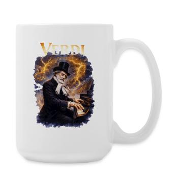 Verdi Piano Storm - Large Mug 440 ml - white - Right