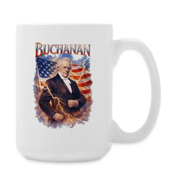 Portrait du drapeau de la foudre - Grande tasse 440 ml - blanc - Droite