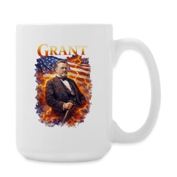 Héros de guerre avec drapeau de Firestorm - Grande tasse 440 ml - blanc - Droite