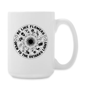 Be Like Flowers Pagan Spring Ostara Light - Large Mug 440 ml - white - Right