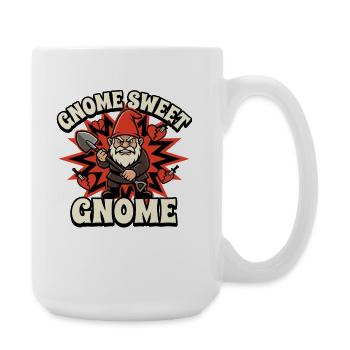 Evil Gnome, Dark Gnome, Goth Gnome, Funny Gnome - Large Mug 440 ml - white - Right